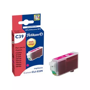 Pelikan Compatible Ink Cartridge for Canon CLI-521M Magenta 9ml