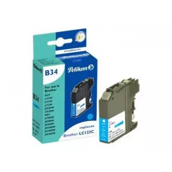 Pelikan Compatible Ink Cartridge for Brother LC123C Cyan 10ml 600 Pages