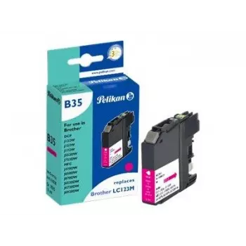 Pelikan Compatible Ink Cartridge for Brother LC123M Magenta (10 ml, 600 Pages)