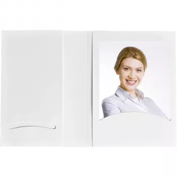 DAIBER 9154G Portrait Folders with CD Archive, 10x15 cm, White, 100-Pack