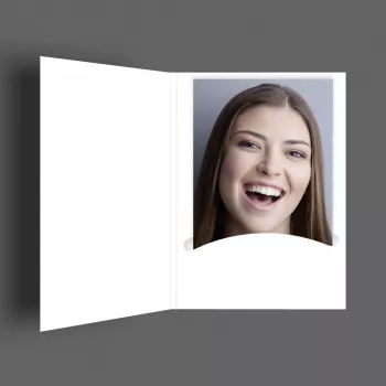DAIBER Profi-Line Photo Passe-partout Folders White 100 Pack for Photos up to 4.5x6 cm