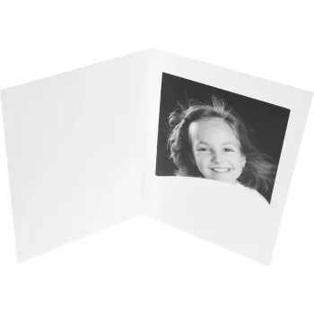 Daiber Profi-Line Portrait Folder White 9x13 cm 100 Pack