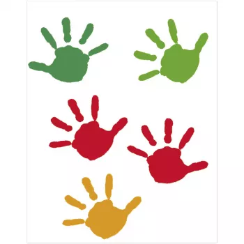 DAIBER Hands 13x18 Portrait Photo Folders for Children - 25 Pack