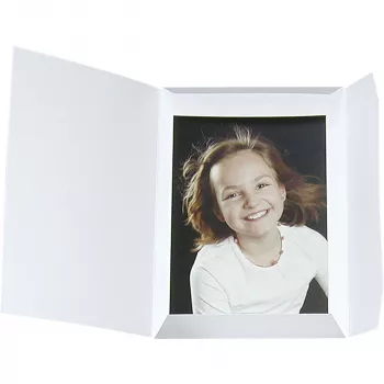 DAIBER Portrait Folders Sprint-Line 13x18 White (100 Pack)