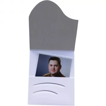 DAIBER Wave Collection Folder A4 White Linen 100-Pack 16019