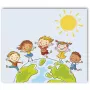 DAIBER Globe 13x18 Kids Portrait Folders (10 Pack) - Blue