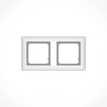 Kindermann Mounting Frame for Jung AS500 - Alpine White