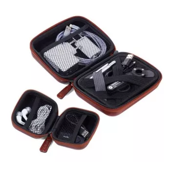 TROIKA Set ONPACK Brown (CBO60/BR) - Ballpoint Pen and Keyring Gift Set