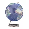 TROIKA Globe 23.5 Degrees (G2507-P2P2/CB) - Desk Globe Paperweight, Chrome Base, 60mm