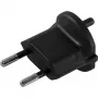 NN Fix Adapter Switzerland Type 11 to Contour Plug (CEE 7/17) Black