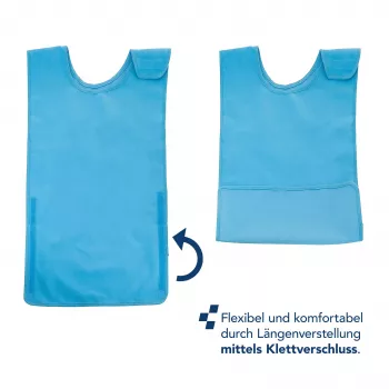 First Aid Only Patient Bib Blue Individually Adjustable 1 Piece