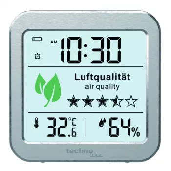TECHNO LINE WL1020 Weather Station Air Quality Monitor CO2 Temperature Humidity