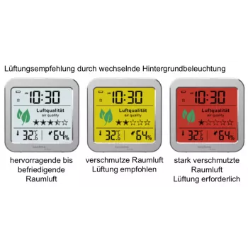 TECHNO LINE WL1020 Weather Station Air Quality Monitor CO2 Temperature Humidity