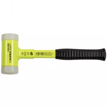 Halder SUPERCRAFT Soft-Face Mallet GG 50, Yellow, Break-Proof Handle