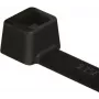 HellermannTyton T18L PA66W BK 100 Cable Tie, Black, 205 mm x 2.5 mm, 100 Pack
