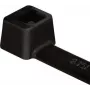 HellermannTyton T80L-W-BK-C1 Cable Tie, T-Series, Internally Serrated, 390 mm x 4.7 mm, Black, 100 Pack