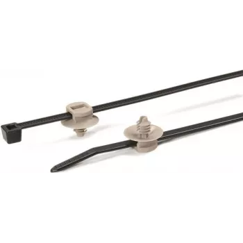 HellermannTyton T50RFT5-PA66HS/PA66 BK/GY 500 Cable Tie (150-55941)