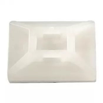 HellermannTyton MB4CA White Cable Clip 100 Pieces (MB4CA-PA66-NA-C1)