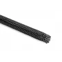 HellermannTyton Helagaine HEGPX40 Braided Sleeve, 40mm Nominal Diameter, Polyester (PET), Black, 50m