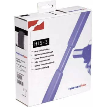 HellermannTyton HIS-3 Heat Shrink Tubing Dispenser Box 3:1 6mm/2mm 5m Black (308-30600)