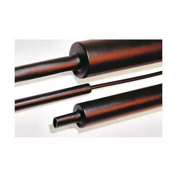 HellermannTyton Heat Shrink Tubing Polyolefin, Radiation Cross-linked, 12/3 mm, Black, 1 m (TREDUX-MA47-12/3 PO-X BK 6)