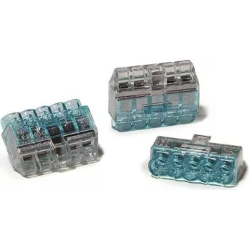 HellermannTyton HCPM-5 PC BU 75 Junction Box 5-Pole 0.5-2.5 mm² Blue Polycarbonate 23.7 mm