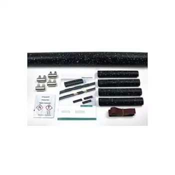 HellermannTyton Heat Shrink Straight Joint Kit with Screw Connectors 380-04015 4-Core 1.5-6 mm² Black