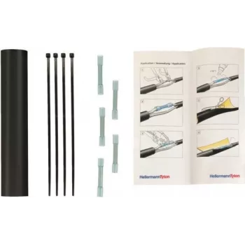 HellermannTyton HIS-3 Heat Shrink Tubing 3:1 6mm Black 1.2m