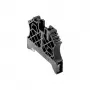 Weidmüller WEW 35/2 SW End Bracket, Black, DIN Rail TS 35, Polyamide 66