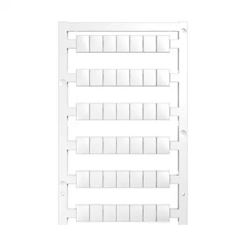 Weidmüller WS 10/8 PLUS MC NE WS Terminal Block Marker, White, Polyamide, 420 Pieces