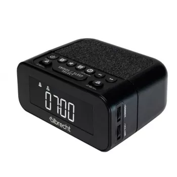 Albrecht DR 451 DAB+/UKW Radio Alarm Clock, Black