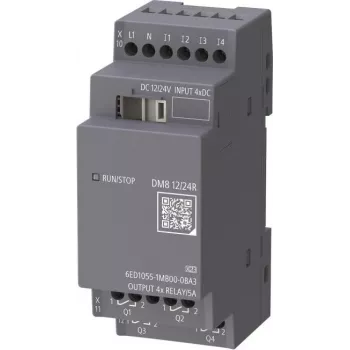 Siemens LOGO! DM8 6ED1055-1MB00-0BA3 Digital Expansion Module 4DI/4DO Relay 12/24V DC