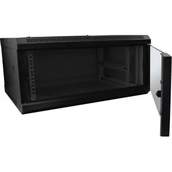 ALLNET ALL-SMC6622SCHWARZ 19 inch 2U Rackmount Media Converter Chassis, 16 Slots, Redundant PSU, Black