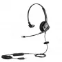 ALLNET 8805-8.1MS - Headphones - Headband - Office/Call Centre - Black - Monophonic - Wired