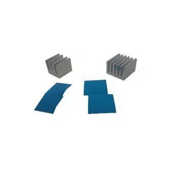ALLNET Aluminum Heatsink Set 2 Pieces with Thermal Adhesive Universal for Raspberry Pi FriendlyElec
