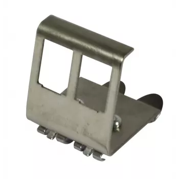 Synergy 21 Keystone Module DIN Rail Adapter for 2x TP Module, Light Grey (RAL 7035)