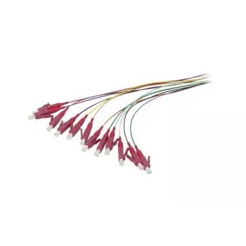 Synergy 21 Fiber Optic Pigtail LC 50/125 µm OM4 2 m 12-Pack Colored