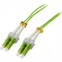SYNERGY21 Fiber Optic Patch Cable 30m LC-LC OM5 50/125µm 2mm Lime Green