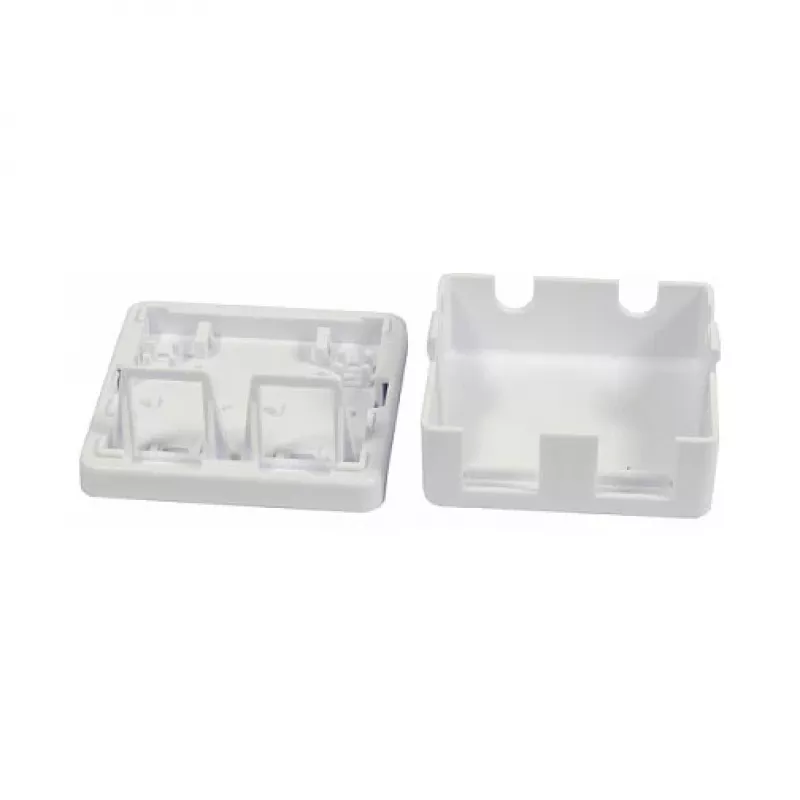 Synergy 21 Keystone Module Box Surface-Mount for 2x TP Module Pure White