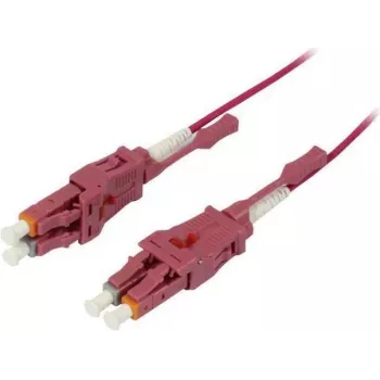 SYNERGY21 Fiber Optic Patch Cable 15m LC-LC Duplex OM4 Uniboot Rotatable Push/Pull 2mm - Multimode Fiber (S215558)
