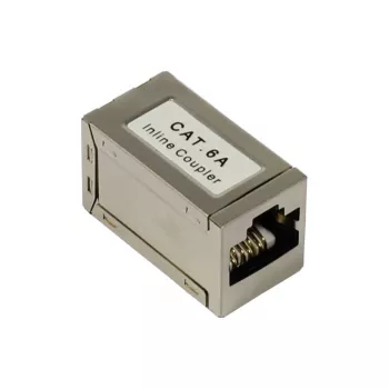 SYNERGY21 CAT6A RJ45 Coupler Female to Female Slim Line Shielded