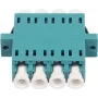 SYNERGY21 Fibre Optic Coupler LC Female to LC Female Multimode OM3 50/125µm Quad Aqua PVC