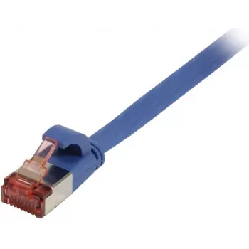 Synergy 21 Patch Cable RJ45, CAT6 250MHz, 10m Blue, FTP (U/FTP), TPE (Superflex), Flat