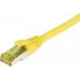 SYNERGY21 Patch Cable RJ45, CAT6A 500MHz, 30m, Yellow, S/FTP, TPE/LSZH Ultraflex, AWG26, with CAT7 Raw Cable