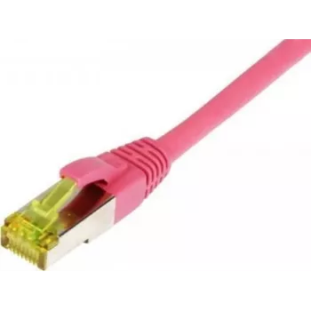 SYNERGY21 Patch Cable RJ45, CAT6A 500MHz, 25m, Magenta, S-STP (S/FTP), TPE/LSZH (Ultraflex), AWG26, with Cat.7 Raw Cable