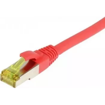 SYNERGY21 Patch Cable RJ45, CAT6A 500MHz, 5m, Red, S/FTP, TPE/LSZH (Ultraflex), AWG26, with Cat.7 Raw Cable