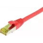 SYNERGY21 Patch Cable RJ45, CAT6A 500MHz, 5m, Red, S/FTP, TPE/LSZH (Ultraflex), AWG26, with Cat.7 Raw Cable