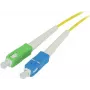 SYNERGY21 Fiber Optic Patch Cable 15m SC/APC to SC/APC Single-Mode OS2 G.657.A2 9/125µm 2mm Bend Protection Boot