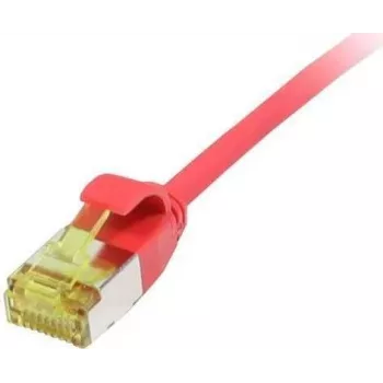 Synergy 21 Patch Cable RJ45 CAT6A 500MHz 10m Red U/FTP Slimline Round d=3.8mm TPE/LSZH Superflex AWG32 with CAT7 Raw Cable