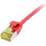 Synergy 21 Patch Cable RJ45 CAT6A 500MHz 10m Red U/FTP Slimline Round d=3.8mm TPE/LSZH Superflex AWG32 with CAT7 Raw Cable